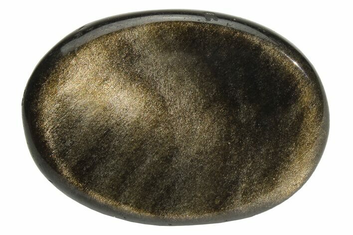 1.5" Polished Golden Sheen Obsidian Worry Stones - Photo 1